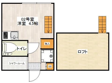 中野区弥生町１丁目のアパートの間取り