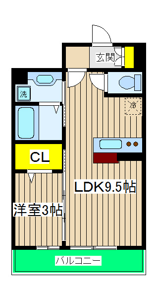イリヴェール東ヶ丘の間取り|イリヴェール東ヶ丘　間取り図