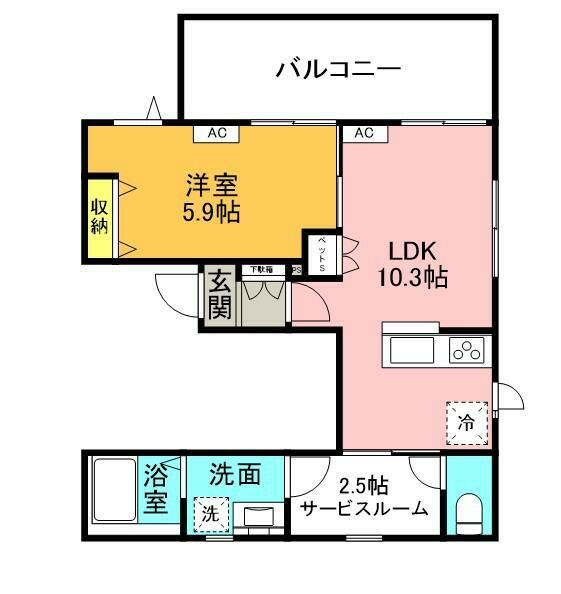 駒沢公園テラスの間取り