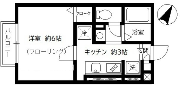 デザインコート岩淵の間取り