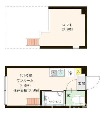 北区豊島１丁目のアパートの間取り|

