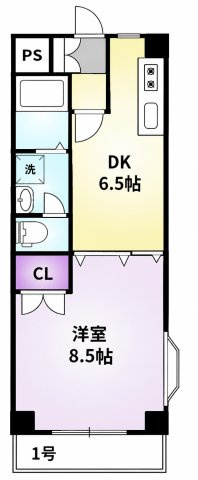 クラウンⅡ津福の間取り
