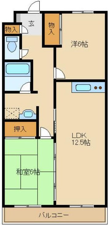 エステート柿の木Ⅱの間取り