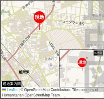 仲介手数料無料　MIRASUMO所沢市美原町42978②全2棟の地図
