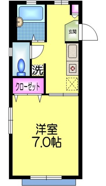 メゾンクレールの間取り|★角部屋３面窓★