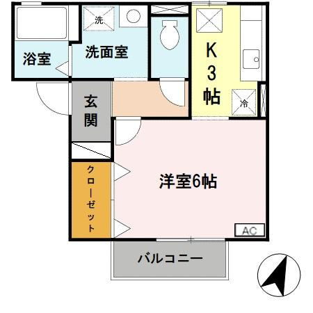 サンフェルティA棟の間取り
