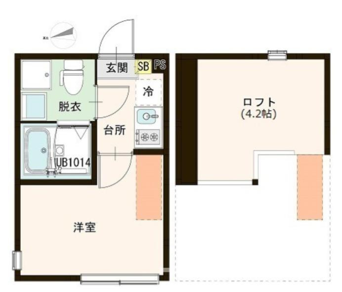 板橋区三園１丁目のアパートの間取り