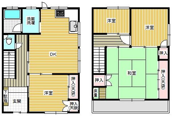 守口市大枝東町貸家の外観