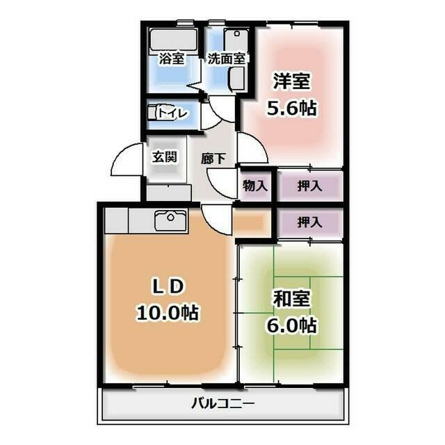 レヂデンス石井 Sの間取り