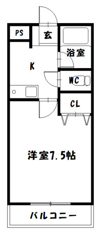 クリスタルハイツⅠの間取り