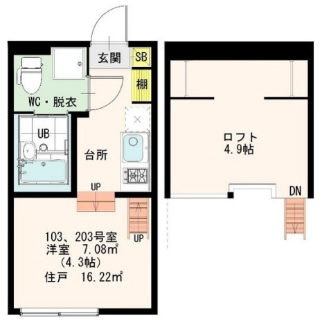 北区赤羽西４丁目のアパートの間取り