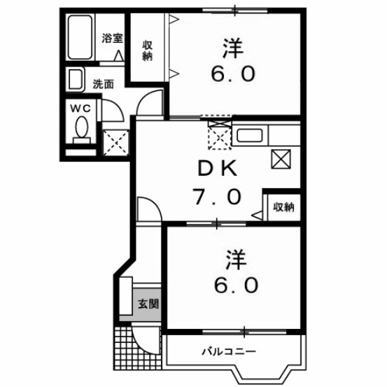 【間取り】 | マノワールＡ