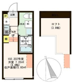 葛飾区宝町１丁目のアパートの間取り