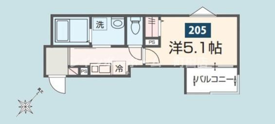 MELDIA番田※初期費用分割後払いサービス利用可能物件の間取り
