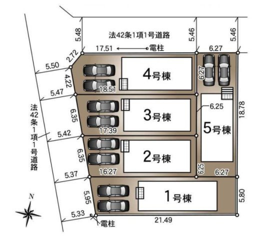 【区画図】 | 名古屋市南区本城町１丁目59『仲介料無料』新築戸建て | 1号棟