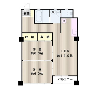 【間取り】 | 升本マンション | 間取りです。