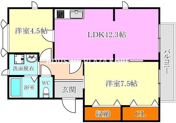 ガーデンハウス東落合5号棟の間取り