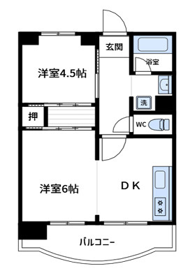 サンハイツ本山の間取り