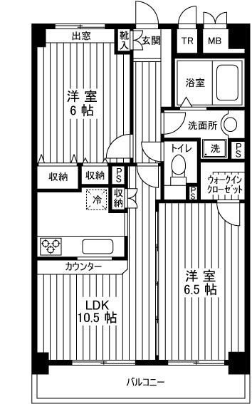 レジデンス富士の間取り|間取りです。