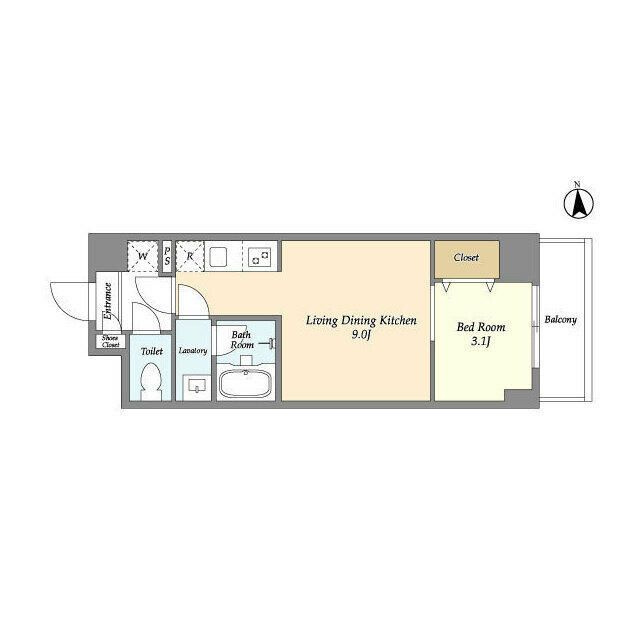 ドゥーエ町屋Ⅱの間取り