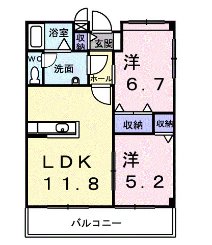 フォンティーヌの間取り|間取図