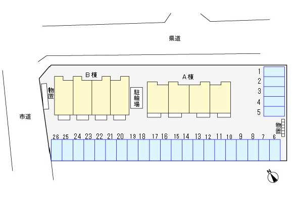 パルフォレストＢの駐車場|駐車場