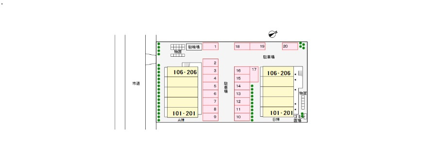 セントラルサイドＢの駐車場|駐車場