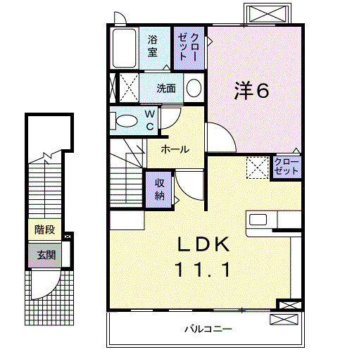 セイバリーＢの間取り|間取図
