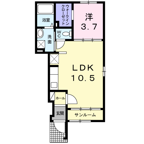 ベルカーサの間取り|間取図