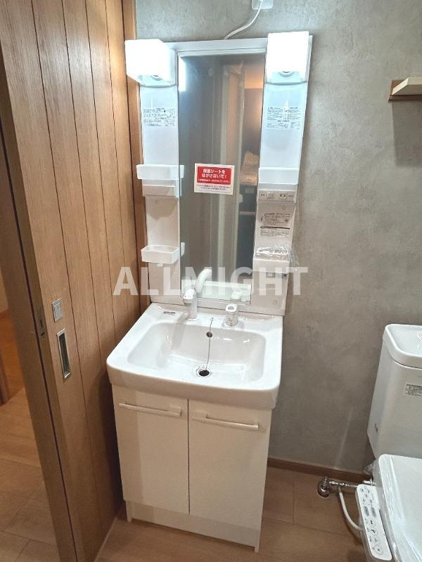 川崎市多摩区生田６丁目のアパートの洗面所|★お部屋探しはオールマイト不動産までご相談下さい♪【044-543-9135】