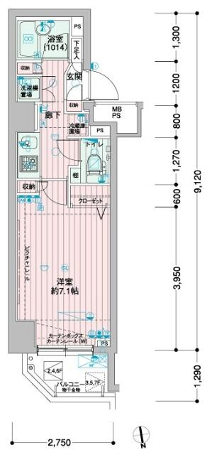 メインステージ浜松町(メインステージハママツチョウ)の間取り