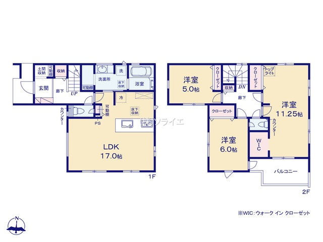 戸建 入間市大字上藤沢全の間取り