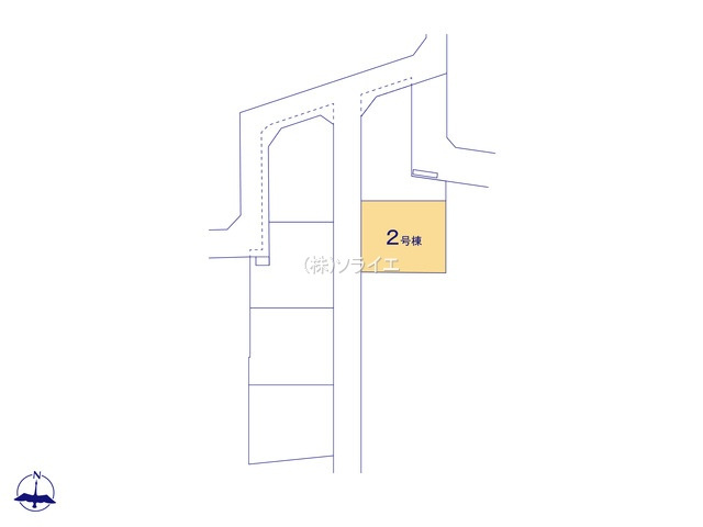 入間市上藤沢　全2棟　新築戸建の区画図