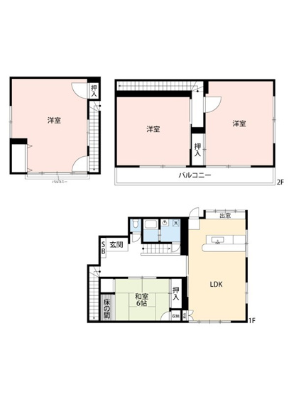 【間取り】 | 打越町貸家 