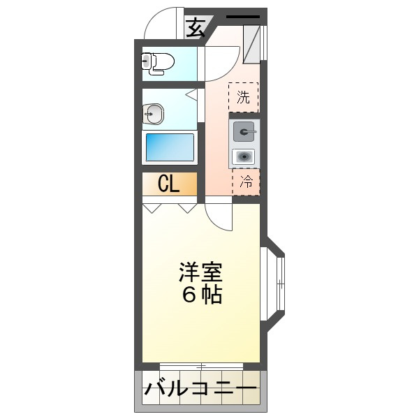 ハトヤマンション　太田町の間取り