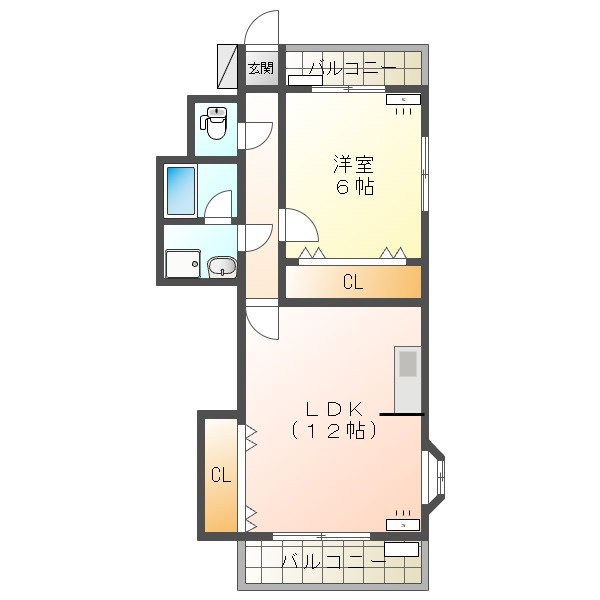 ハトヤマンション　太田町の間取り