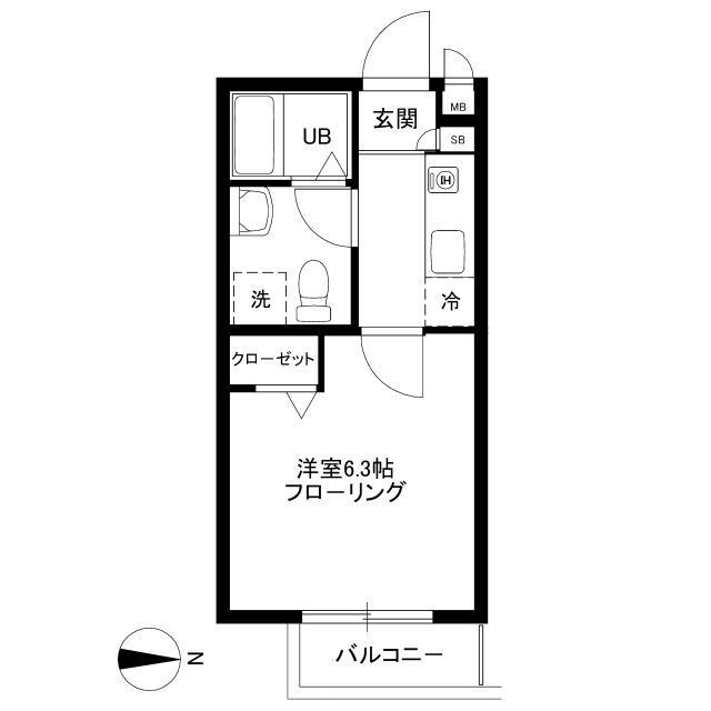ハイツプリズムC棟 の間取り