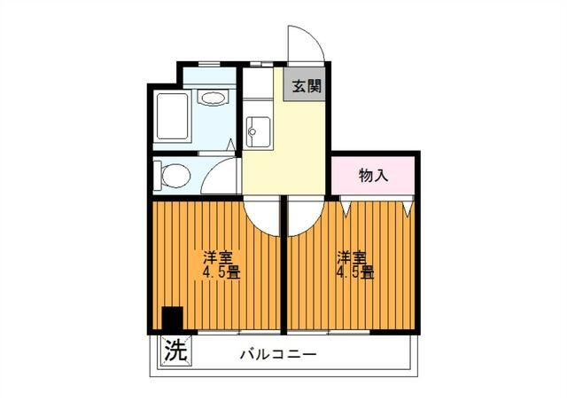 蓮芽ビルの間取り