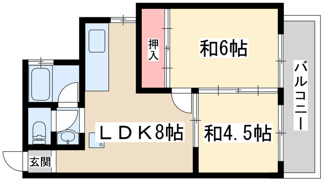 【間取り】 | ビギンハイツA棟