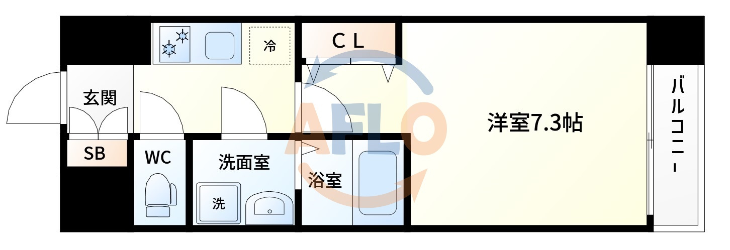 ジュネーゼグラン福島EbiEの間取り|ジュネーゼグラン福島EbiE　間取り