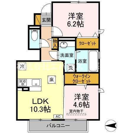 【間取り】 | クオーレ千葉寺