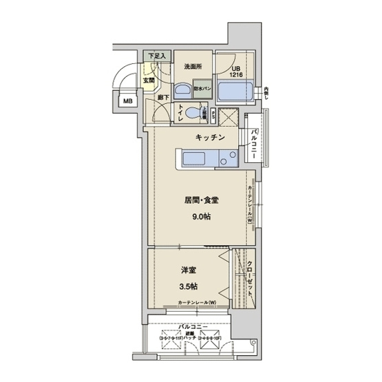 【間取り】 | アクタス大手門Ⅱ