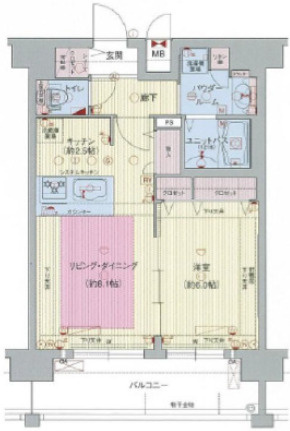プレサンス天満橋アンジェの間取り
