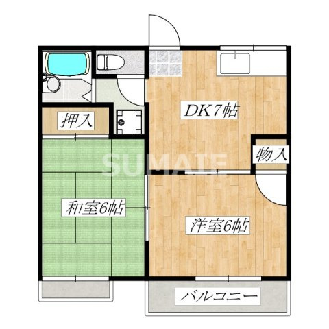 コーポ北部の間取り|間取図☆彡