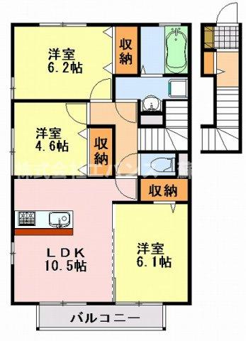 【間取り】 | ソレイユⅡ