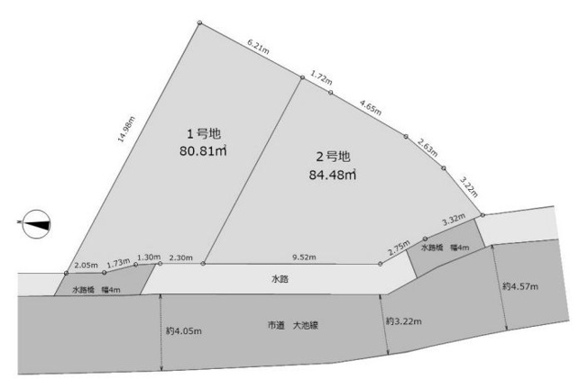 【土地図】 | 箕面市箕面５丁目　土地　２号地