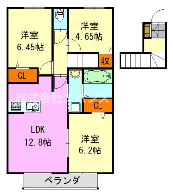 【間取り】 | メゾン・グランシャリオ