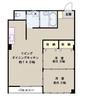【間取り】 | 升本マンション | 間取りです。