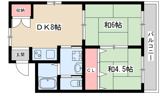 【間取り】 | ハイツ東興