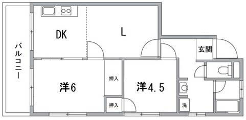 第五小崎ビルの間取り|間取りです。